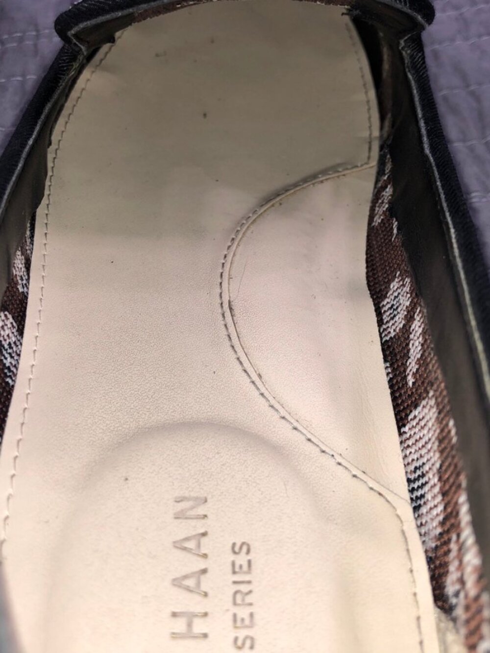 Cole Haan Women 8.5 Grand Series Cheetah Leopard Knit Loafers Flats - Picture 11 of 16